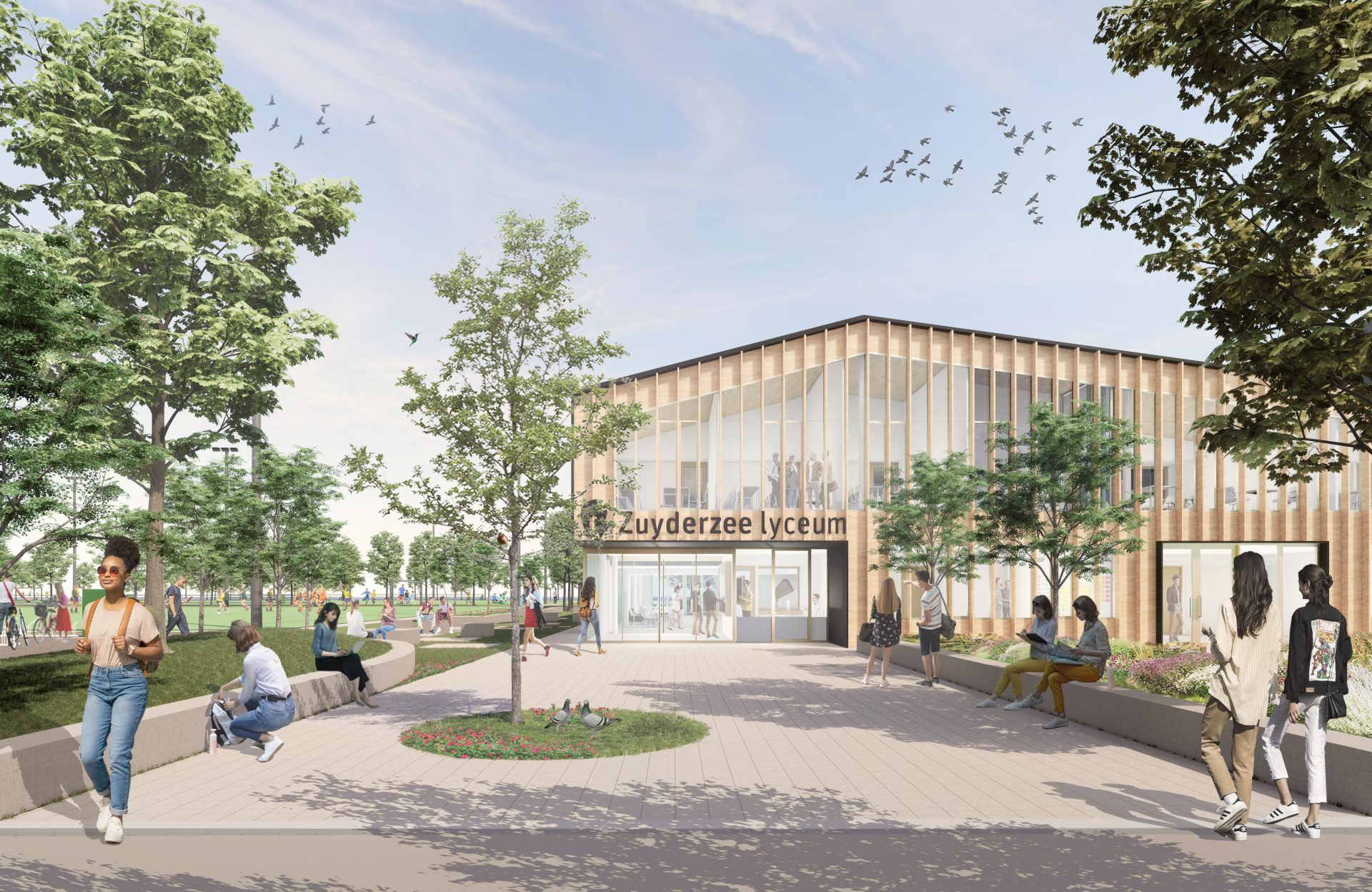 Het Zuyderzee Lyceum in Lemmer krijgt een splinternieuw duurzaam schoolgebouw